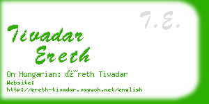 tivadar ereth business card